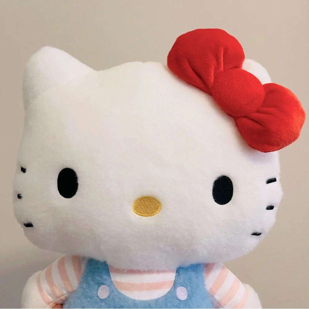 🌹 Sanrio Classic Hello Kitty Blue Big 11” Plush Round 1 Authentic New
